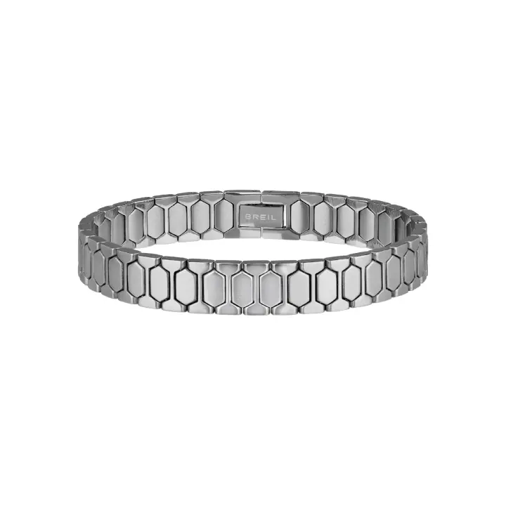 BREIL Joyas NUEVA Colección ONE JEWELS, PULSERAS DE HOMBRE EN PLATA ACERO Talla 20 SIN PIEDRAS - TJ2868 - 1