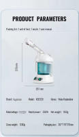 Humidificador Profesional Vapozone Facial Con Nebulizador De Nano Tecnología Máquina De Vapor Para Cuidado De La Piel Facial Rejuvenecimiento Antienvejecimiento Moisturización - details 12