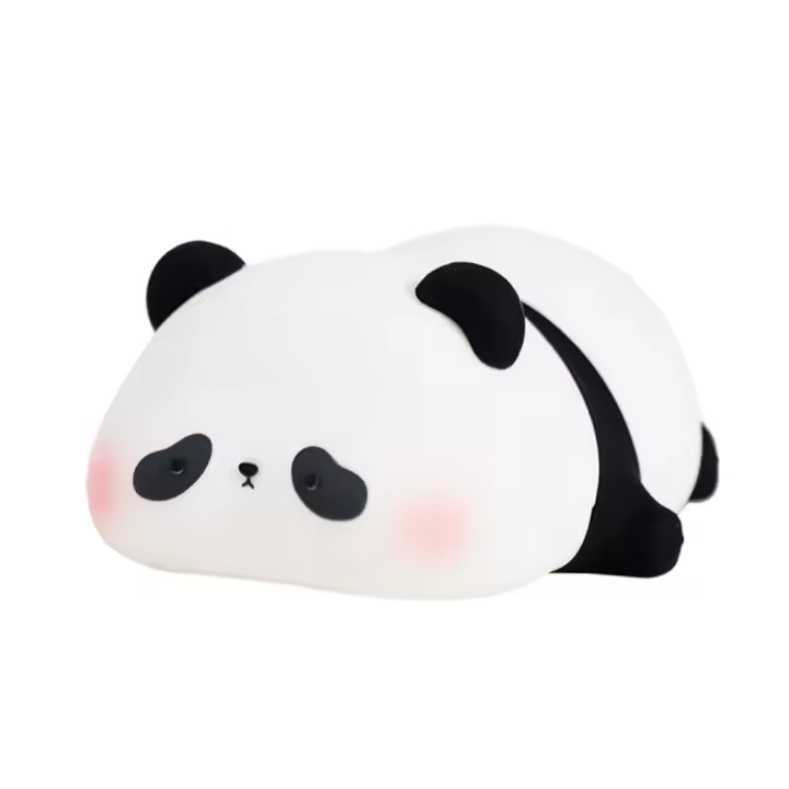 Luz Nocturna De Silicona En Forma De Panda Con Patas Muestrando La Luz Ideal Para Decoración De Habitaciones Regalos Para Niños Y Niñas - 1
