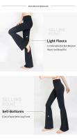 Nuevos Pantalones De Yoga Para Otoño Y Invierno High Waist Térmicos De Pierna Ancha Para Correr Y Estilo Callejero Con Bolsillos Material Nylon Spandex - details 2