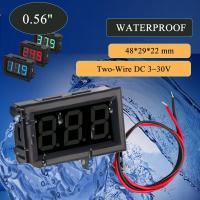 Mini Voltímetro DC 5-120V Con Pantalla Digital LED Azul Para Monitor De Batería De Motocicleta Medidor De Tensión 2-Wire 0.56 Pulgadas - details 3