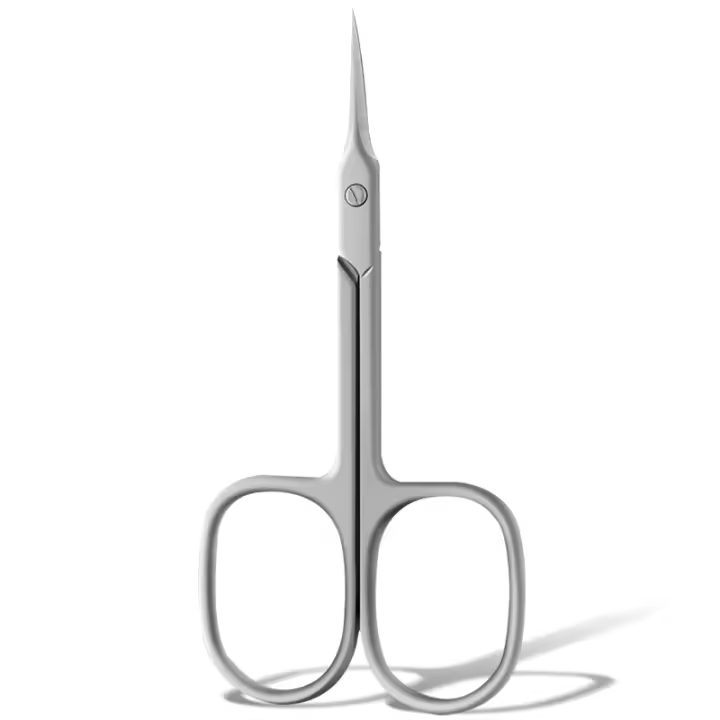 Tijeras De Cutícula Profesionales Multifuncionales Para Uñas Cejas Y Barba Curvadas Extra Finas Para Manicura Y Peluquería - 1