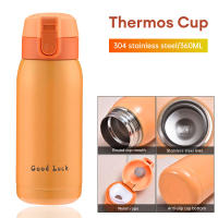 Termo De Acero Inoxidable 360ML Con Cubierta Saltarina Y Bolsillo Termal Para Café Aislada Botella De Agua Caliente Para Niños Regalo - details 0
