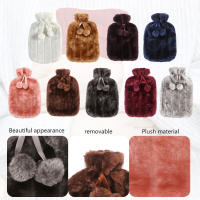 Funda De Botella De Agua Caliente De 2000ml Con Peluche Protección Invierno Resistente Al Frío Y Al Calor Funda Suave Para Botella De Agua Caliente - details 0