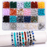 Kit De Hacer Pulseras Con Cuentas Redondas De 8mm Turquesa Tortuga Estrella Para Mujer Cuentas Sueltas De Marfil Para Joyería Y Manualidades - details 8