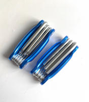 Juego De Llaves Hexagonales Plegables 8-1 Tamaños Métricos 1.5Mm-8Mm Acero Duradero Azul Y Plateado Para Herramientas De Reparación - details 4