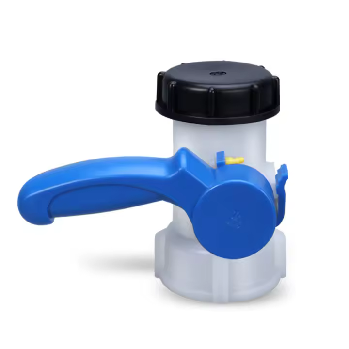 Adaptador IBC universal para tanque de agua IBC, tanque IBC, grifo IBC de 62 mm, válvula de aleta DN40 - 1