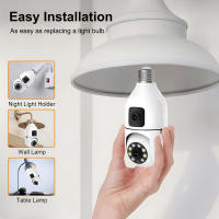 Cámara IP 4K 1080P Con Lente Doble PTZ Wifi Pantalla Dual Seguimiento Automático Audio Bidireccional Visión Nocturna Color Cámara De Seguridad - details 5