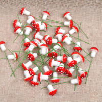 50Pcs Mini Jardín De Setas Rojas Con Puntos Pequeño Juguete De Casa Bonsái Decoración De Jardín Ornamento Para Escritorio - details 3