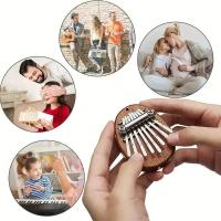 Mini Kalimba De Madera Con 8 Teclas Calidad Superior Instrumento Musical De Pulsera Regalo Accesorio Esencial Para Dedos Y Túmbo - details 2