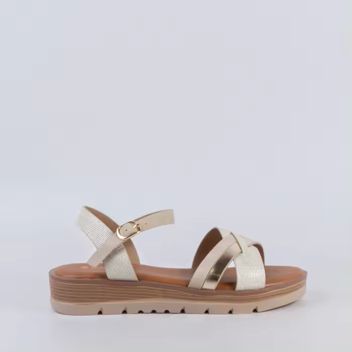 SANDALIA MUJER BEIGE 54821 - 1