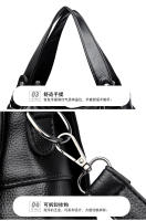 Bolso de mano de PU para mujer de moda, estilo europeo y americano, con costura, sencillo, de alta calidad, Grande. - details 21