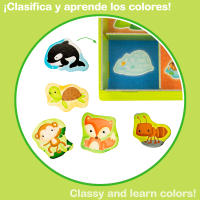 Juego Montessori Lisciani infantil con caja 3D para aprender animales, 67 piezas - details 4