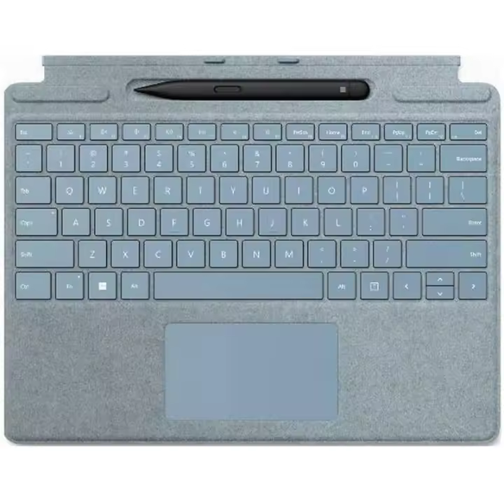 Microsoft Surface Pro 8/9/10 Type Cover Signature Copilot platino + Slim Pen 2 - 1