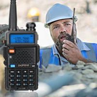 Baofeng UV-5R 8W Radio De Doble Vía Portátil Potente Y De Alta Potencia Para Caza Rango Largo De 10km Color Negro - details 1