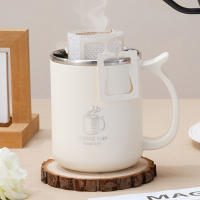 Taza Termo De Acero Inoxidable 304 WORTHBUY Con Manija Y Doble Capa Para Café Y Leche a Prueba De Fugas Taza De Agua Portátil Para Estudiantes - details 3