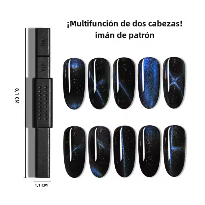 Pincel Magnético Para Arte De Uñas Efecto Ojo De Gato 9D Fuerte Placa Para Uñas De Gel UV Herramientas DIY Manicura - 1