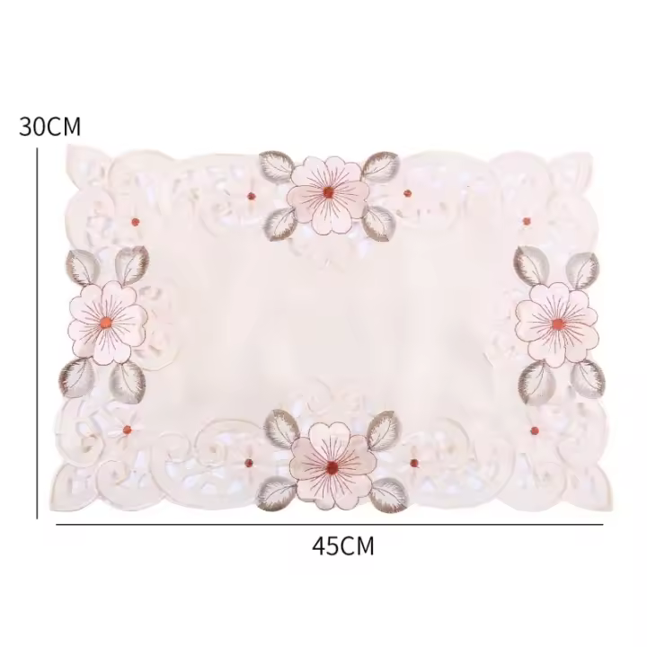 Nueva Clásica Correa De Mesa De Encaje Lujo Estilo Europeo Rectangular Para Comedor Cubierta De Armario De TV Decoración De Boda - 1
