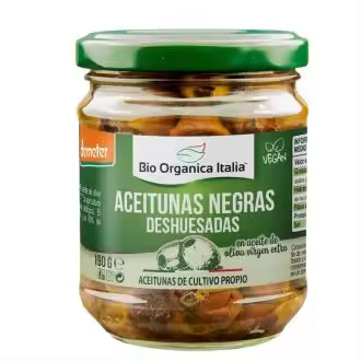 ACEITUNA NEGRA deshuesada 190 gr BIO - 1