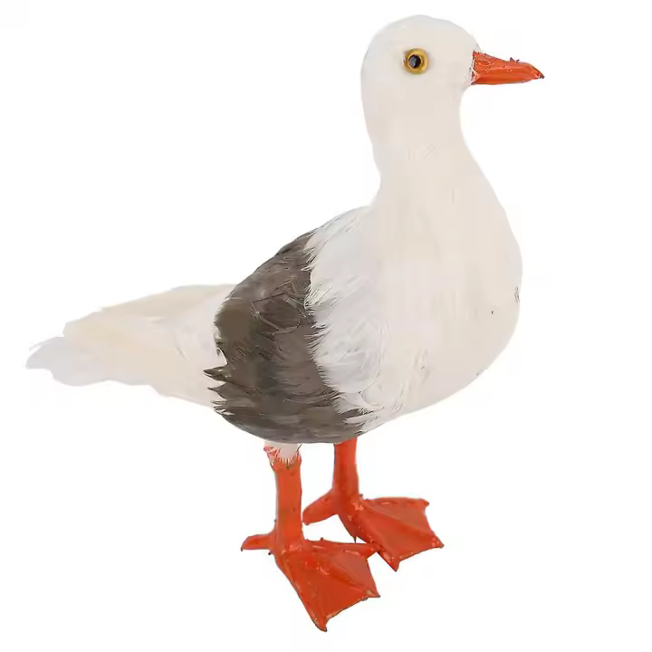 Escultura de Gaviota de polietileno-simulación animales estatua para decoración de Jardín - 1