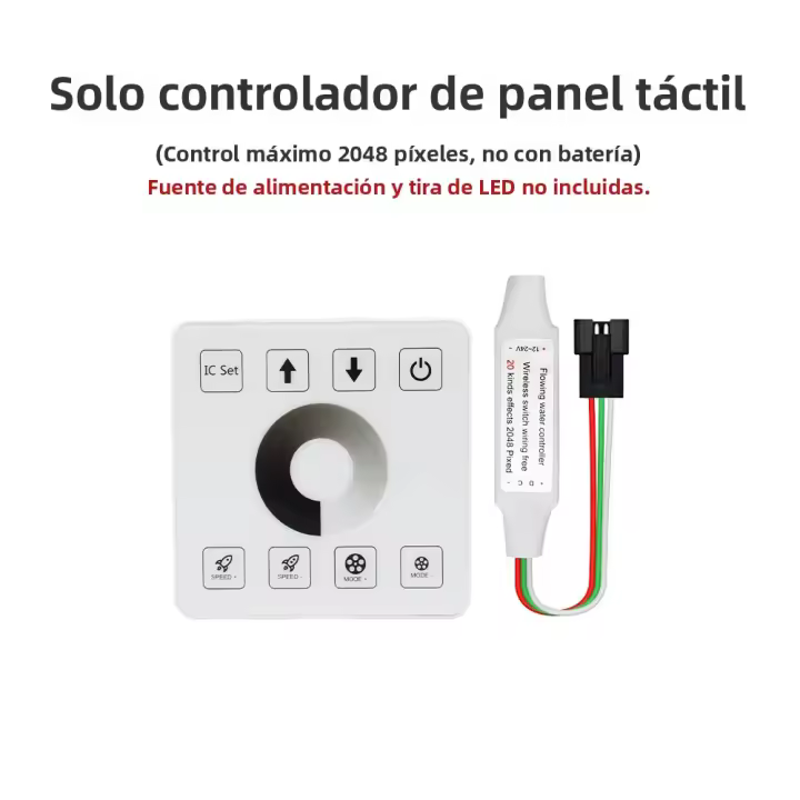 Tira De LED WS2811 Corrida De Caballos 5M 10M 15M Flujo De Agua Con Panel Táctil RF 24V 120 LEDs/m Para Decoración De Habitación - 1