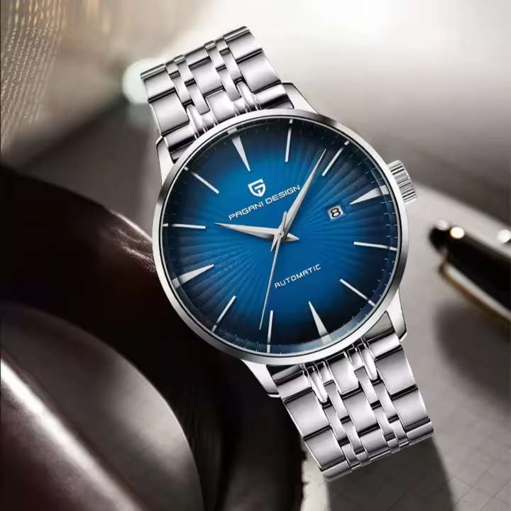 Reloj De Pulsera Mecánico PAGANI DESIGN Para Hombre 2025 Deportivo Y Fashion Oro Resistente Al Agua Con Correa De Cuero - 1