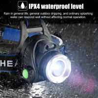 Linterna Frontal Recargable USB 18650 Con Sensor De Movimiento LED Impermeable Para Pesca Y Camping Luz De Mano Portátil - details 11