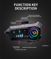 Kebidumei YP10 Auricular De Motocicleta Inalámbrico Bluetooth5.3 Kit De Cuero Con Llamada Handsfree Reproductor De Música Impermeable Para Casco - details 3