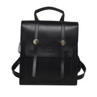Nuevo bolso de mujer, nueva moda coreana, retro, simple, de color sólido, con hebilla de metal, mochila portátil de nicho - details 3