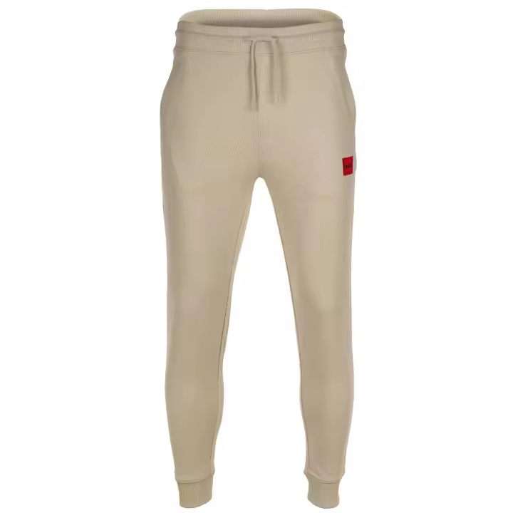 HUGO Pantalones largos para hombre- Doak212, pantalones de chándal, logotipo, algodón Doak212 - 1