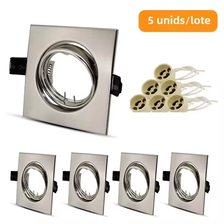 Lámpara De Techo Revestida LED Ajustable Soporte Para Spotlights GU10 O Base MR16 Sin Bulbo Incluido Instalación Auto-Contenida Para Cocina - 1
