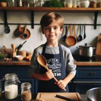 Delantal Infantil Mini Chef con Ingrediente Secreto - Marca Antracita - details 0