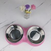 Tazón De Alimentos En Forma De Diamante Para Perros Y Gatos De Acero Inoxidable Desmontable De Dos Capas Nuevo 2024 - details 8