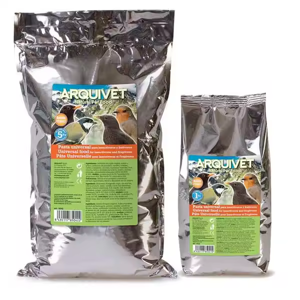 Insectivoros Y Frutivoros, 1kg, 5kg, Pasta Universal de Cría para Pájaros Comida de Pájaros - 1