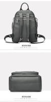 Mochila de cuero para Mujer, Bolso de un solo hombro, Bolso Escolar, Bolso de viaje de gran capacidad, Bolso casual de moda versátil - details 28