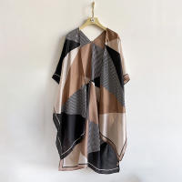 Pañuelo De Seda Premium Para Mujer Estampado De Paisley Verano Delgado Chiffon Scarf Muslim Transversal De Seda 2024 Nuevo - details 9