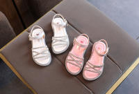 Sandalias Romanas Para Niñas Con Tiras Abiertas Y Color Sólido Alta Top Con Resaltos Vacaciones Nuevas Zapatos Planos Casuales De Verano Para Niños - details 0