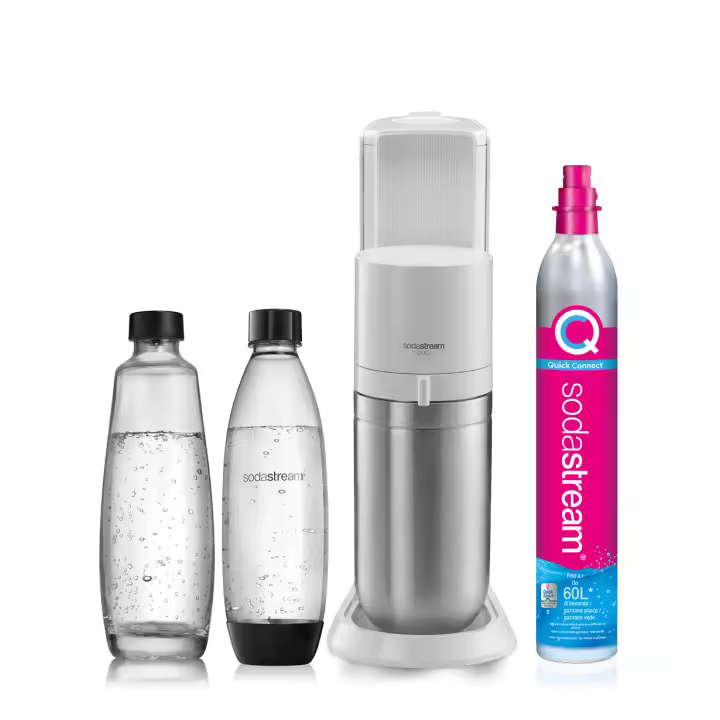 Sodastratream Duo Gasator blanco con dos botellas - 1
