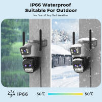 Cámara De Seguridad IP BESDER 15MP Wifi Exterior Con Pantalla Dual 10X Zoom Digital CCTV PTZ 8MP O-Kam pro Negro Y Gris - details 13