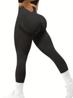 Leggings De Yoga Para Mujer Con Levantamiento De Glúteos Sin Costuras Cintura Alta Compresión Talla Ancha Pantalones De Actividad - details 20