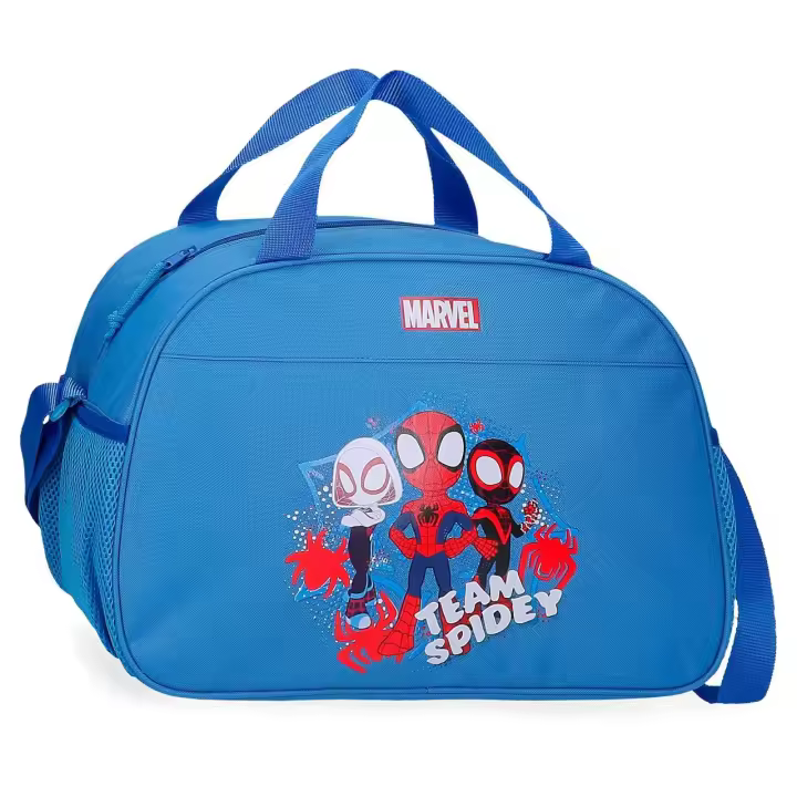 Marvel Spiderman Bolsa De Viaje Poliéster Team Spidey Azul - 1