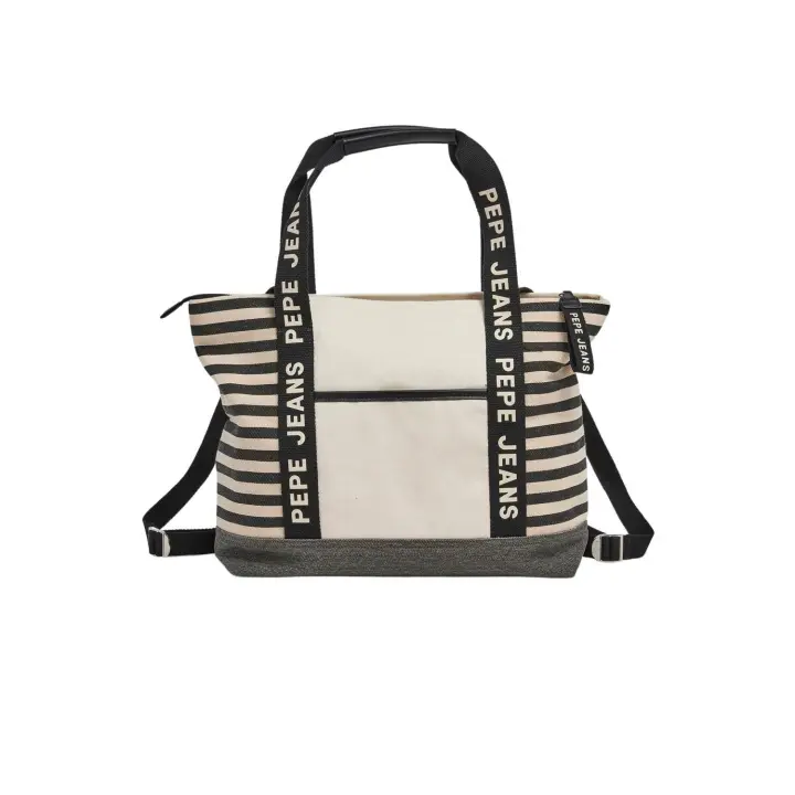 Bolso Pepe Jeans Zoey Lottie Blanco y Negro - 1