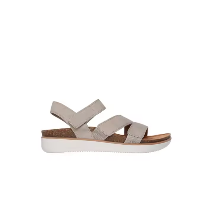 Sandalias Planas Skechers Lifted Comfort Mujer Taupe - 1