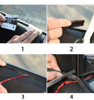 Tira De Sellado Para Ventanas De Coche Universal De Goma Resistente Al Agua Y Al Viento Aislante De Ruido Forma 7 Para Cubrir El Espacio Entre El Parabrisas Y El Body Del Coche - details 7