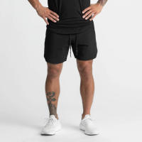 Shorts De Correr Para Hombres 2024 Pantalones Deportivos De Entrenamiento Fitness Secado Rápido Color Sólido Talla Verdadera - details 11