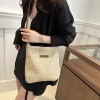 Bolso De Hombro De Paja Para Mujer Moda Verano Bolso Bandolera De Playa Vacaciones Compras Bolsos Mensajeros Para Mujer - details 13