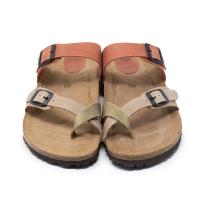 INTER-BIOS 7212 KAKI Sandalias Anatómicas mujer 35959 25V BIO DEDO DOS HEBILLAS KAKI-TEJA-BEIGE - details 0