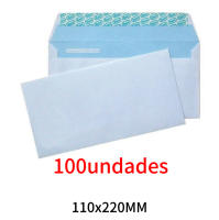 Pack 100 Sobres - Sobres americanos  , sobres comerciales , sobres con ventana - details 2
