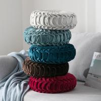 Cojín Redondo De 35cm De Terciopelo Para Decoración De Sofá Cama Silla De Oficina Con Patrón 3D De Calabaza Y Rueda De Vehículo - details 4