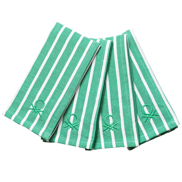 Toalla 70x140 algodón orgánico 450gsm verde benetton - 1